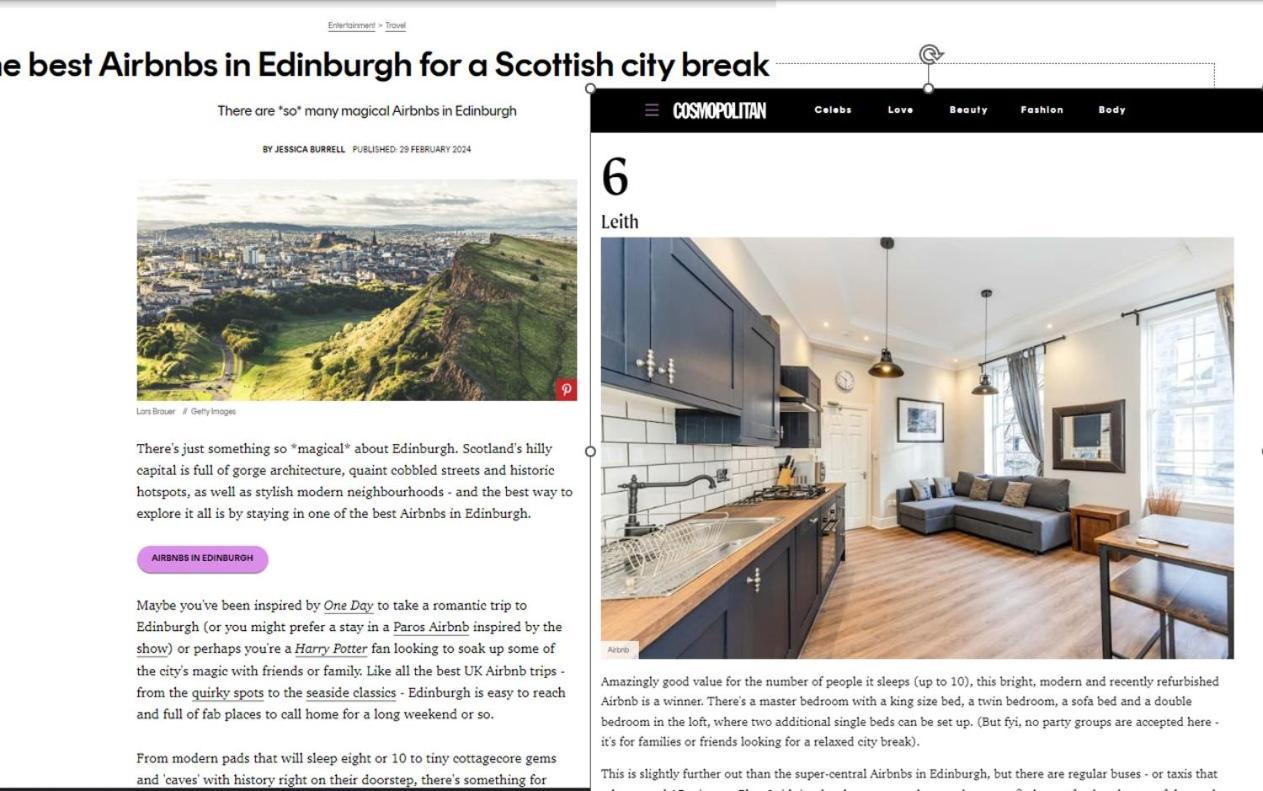 3 BEDROOM EDINBURGH VICTORIAN APARTMENT-6 Beds-Free Street Parking Buitenkant foto